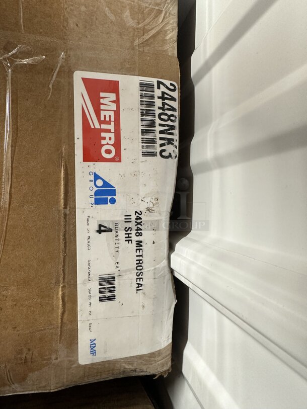 Box of 4 BRAND NEW! Metro 2448NK3 Wire Shelves. - Image 3 of 3