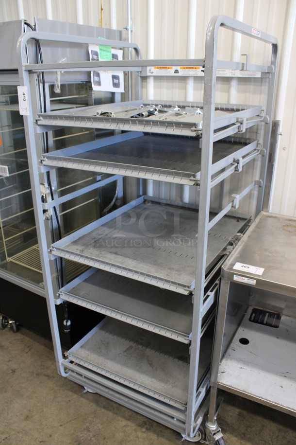 Gray Metal Transport Rack on Commercial Casters. 28.5x32x68 - Image 3 of 4