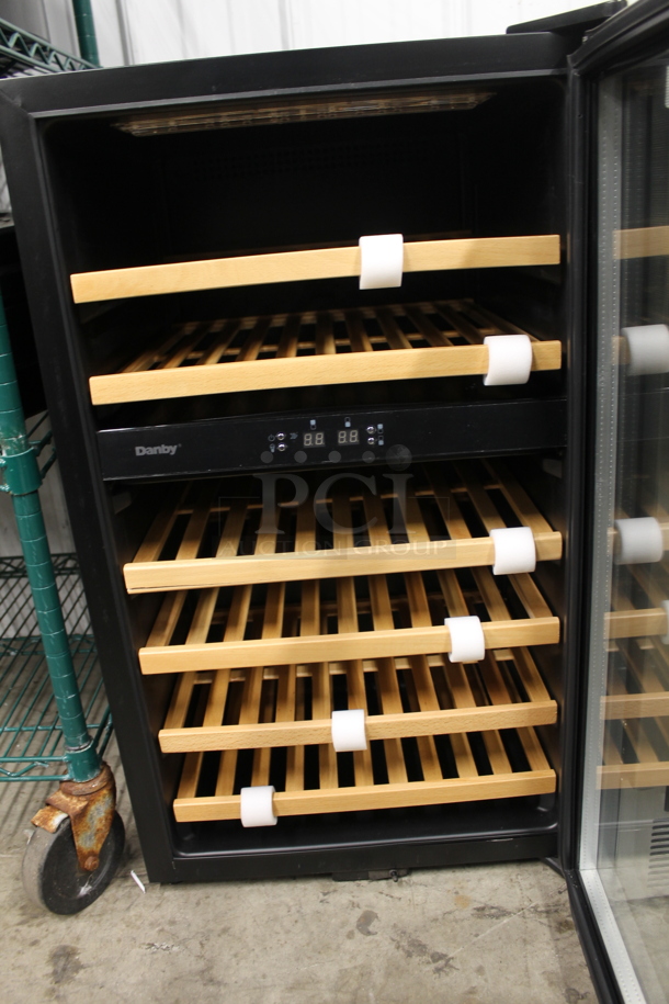 BRAND NEW SCRATCH AND DENT! Danby DWC113BLSDB 38 Bottle Freestanding Dual Zone Wine Cooler Merchandiser. 115 Volts, 1 Phase. Tested and Working! - Image 3 of 4