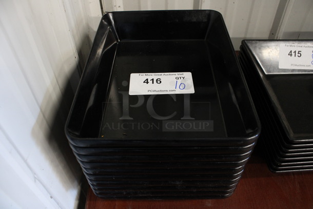 10 Black Poly Bowls. 9x12x2.5. 10 Times Your Bid!