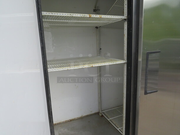 One True 2 Door Stainless Steel Refrigerator With 5 Racks On Casters. Model# T-49. 115 Volt. 54X30X83 - Image 3 of 3