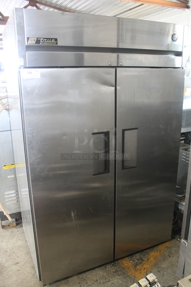 2015 True TG2R-2S Stainless Steel Commercial 2 Door Reach In Cooler w/ Poly Coated Racks. 115 Volts, 1 Phase. Tested and Working! - Image 1 of 6