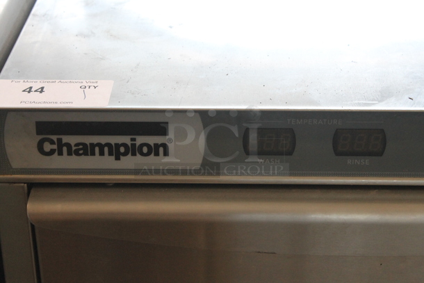 Champion UH130B Stainless Steel Commercial Undercounter Dishwasher. 120-208/230 Volts, 1 Phase.  - Image 3 of 7