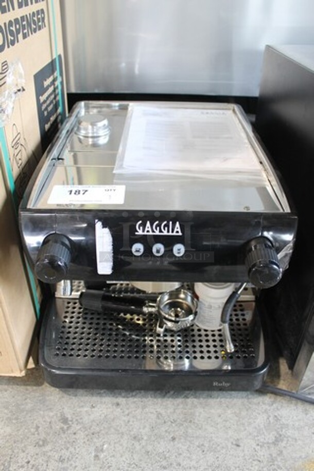 BRAND NEW SCRATCH AND DENT! 2022 Gaggia CGG191A50NU Stainless Steel Commercial Countertop Single Group Espresso Machine w/ Portafilter and Steam Wand. Tested and Working! - Image 1 of 11