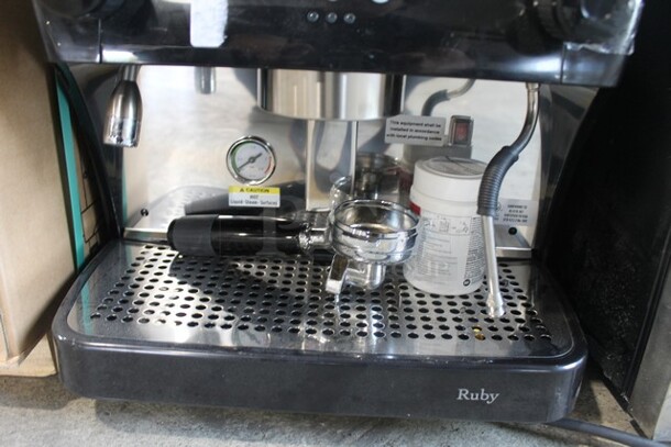 BRAND NEW SCRATCH AND DENT! 2022 Gaggia CGG191A50NU Stainless Steel Commercial Countertop Single Group Espresso Machine w/ Portafilter and Steam Wand. Tested and Working! - Image 3 of 11