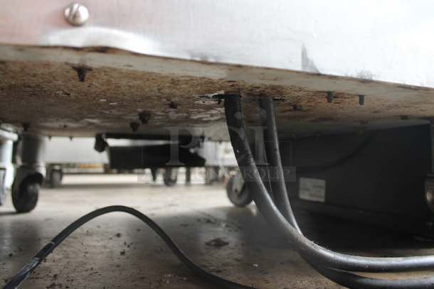 Taylor 342D-27 Stainless Steel Commercial Floor Style Air Cooled 2 Flavor Frozen Beverage Machine w/ Drink Mixer Attachment on Commercial Casters. 208-230 Volts, 1 Phase. - Image 8 of 8