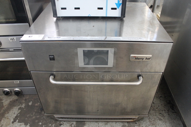 2012 Merrychef eikon e5 Stainless stee Commercial Countertop Electric Powered Rapid Cook Oven. 208/240 Volts, 1 Phase.  - Image 1 of 5