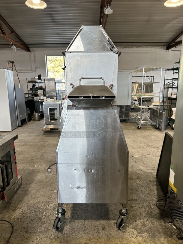 Superior HDMF62 Stainless Steel Commercial Floor Style Horizontal Tortilla Masa Extruder Feeder on Commercial Casters. 230 Volts, 3 Phase. - Image 2 of 8