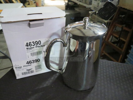 One NEW Vollrath 76oz Stainless Steel Water Pitcher. 