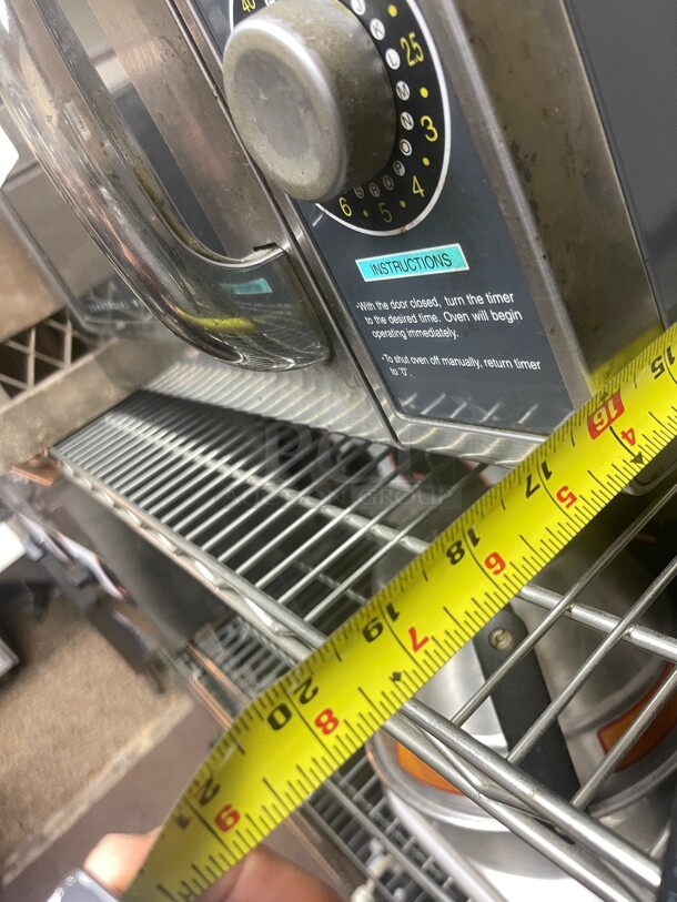 Working! Sharp R-21LCFS 1000w Commercial Microwave w/ Dial Control, 120v NSF Tested and Working!  - Image 7 of 8