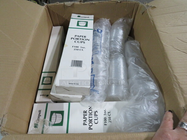 One Lot Of Portion Cups And Lids. - Image 1 of 1