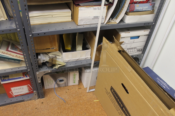 ALL ONE MONEY! ROOM LOT of Various Items Including Tables, Metal Shelving, Office Chair and Computer. BUYER MUST REMOVE. - Image 7 of 12