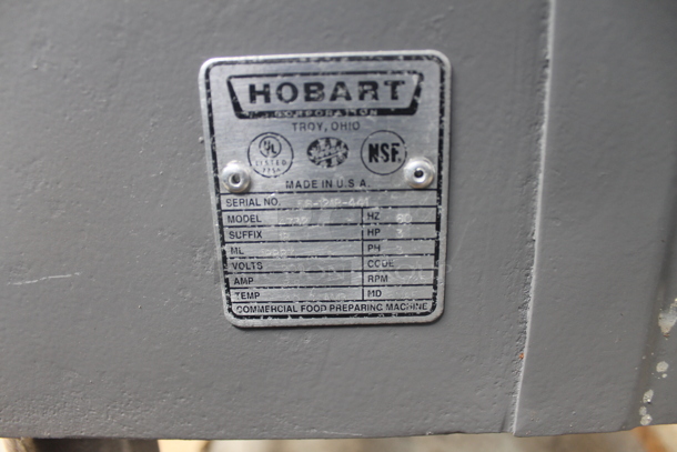 Hobart 4732 Commercial Stainless Steel Electric Countertop Meat Grinder. 200V, 3 Phase. - Image 7 of 8