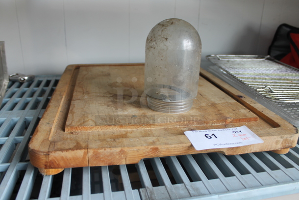 ALL ONE MONEY! Lot of 2 Tiers Worth of Various Items Including Red Insulated Food Carrying Bag and Wooden Cutting Board! - Image 4 of 12