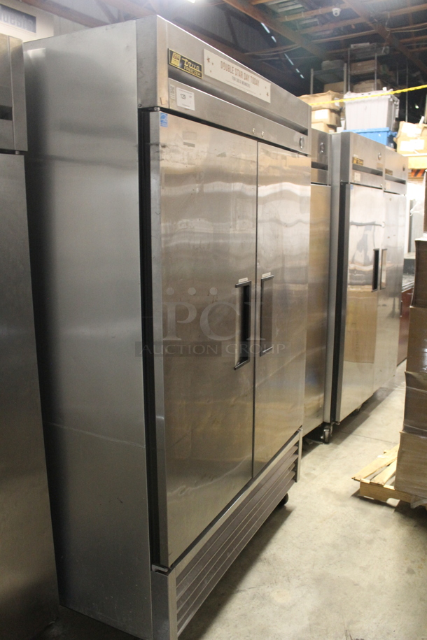 2013 True T-49F Commercial Stainless Steel Two Solid Door Reach-In Freezer With Polycoated Shelves. 115V, 1 Phase. Tested and Working! - Image 2 of 6