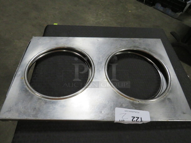 Stainless Steel Adapter Plate. 2XBID - Image 1 of 1
