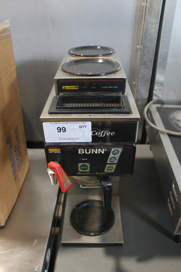 Bunn CDBCFP20 Commercial Stainless Steel Electric Countertop Coffee Brewer With 3 Warmers. 120V, 1 Phase.