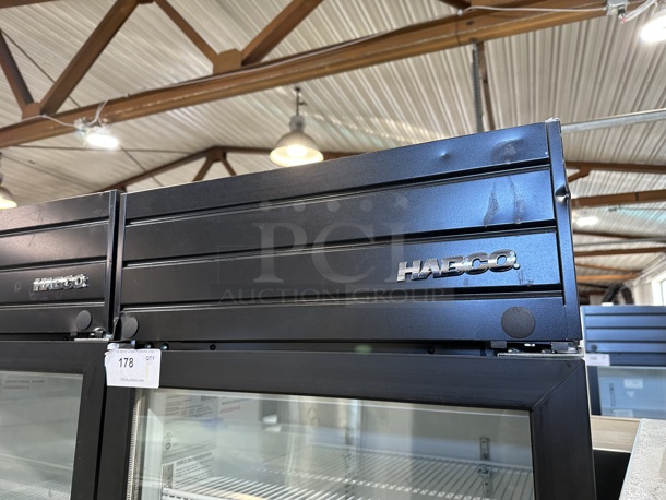 2019 Habco SE18 Metal Commercial Single Door Reach In Cooler Merchandiser w/ Poly Coated Racks. 115 Volts, 1 Phase. Tested and Working! - Image 3 of 6