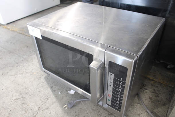 2013 Amana RCS10TS Commercial Stainless Steel Electric Microwave. 120V.  - Image 3 of 5
