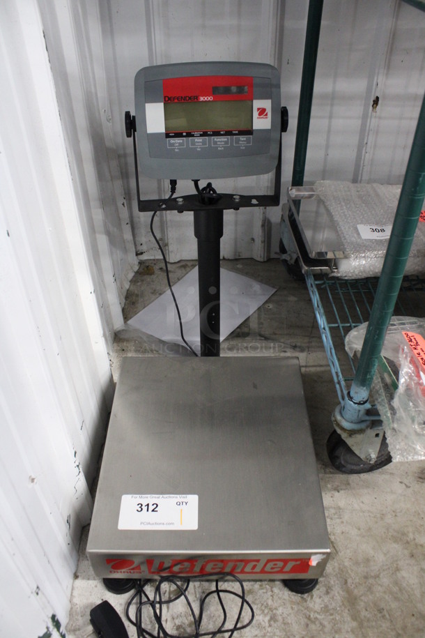 Defender 3000 Metal Commercial Food Portioning Scale. 12x18.5x23. Tested and Working!