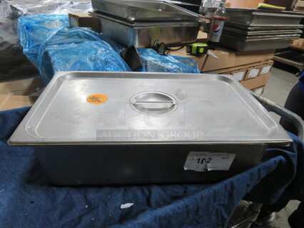 One Full Size 6 Inch Hotel Pan With Lid.