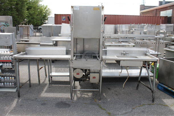 Temp Star Stainless Steel Commercial Straight Pass Through Dishwasher w/ Left Side Clean Side Dishwasher Table and Right Side Dirty Side Dishwasher Table. 208-240 Volts, 1 Phase. - Image 2 of 9