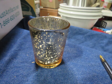 NEW Just Artifacts Mercury Glass Candle Holders. 12XBID