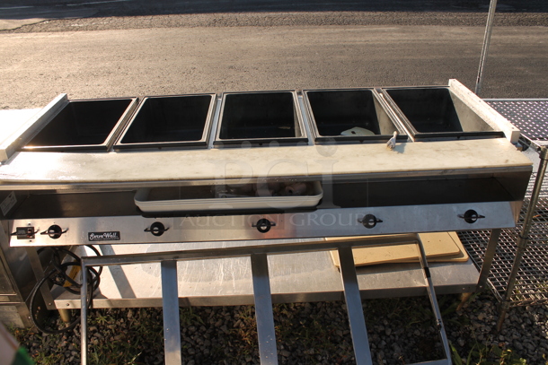 Serve Well Vollrath 38005 Stainless Steel Commercial Steam Table w/ Under Shelf. 120 Volts, 1 Phase. Cannot Test Due To Plug Style - Image 1 of 9
