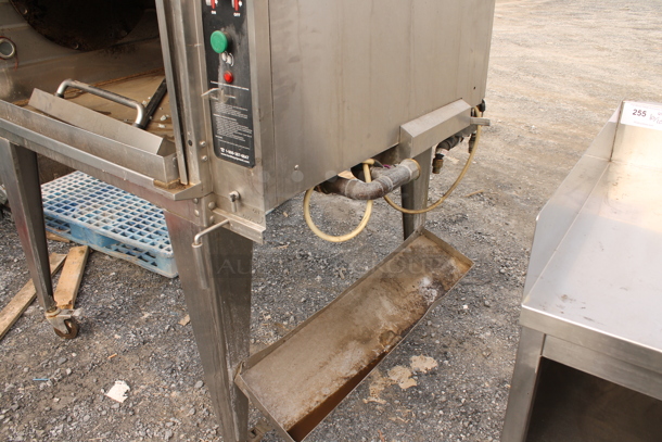 Hardt Inferno 3500 Stainless Steel Commercial Floor Style Natural Gas Powered Rotisserie Oven w/ Metal Legs on Commercial Casters. Missing Glass Door. - Image 4 of 6