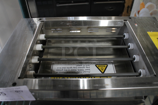BRAND NEW SCRATCH AND DENT! 2023 Hoocoo IBG-18 Stainless Steel Commercial Countertop Electric Powered Barbecue BBQ Grill. 110 Volts, 1 Phase. Tested and Working! - Image 3 of 6