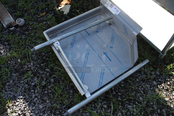 BRAND NEW SCRATCH AND DENT! Eagle CDTR-36-16/3 Stainless Steel Commercial Left Side Dishwasher Table. - Image 2 of 2