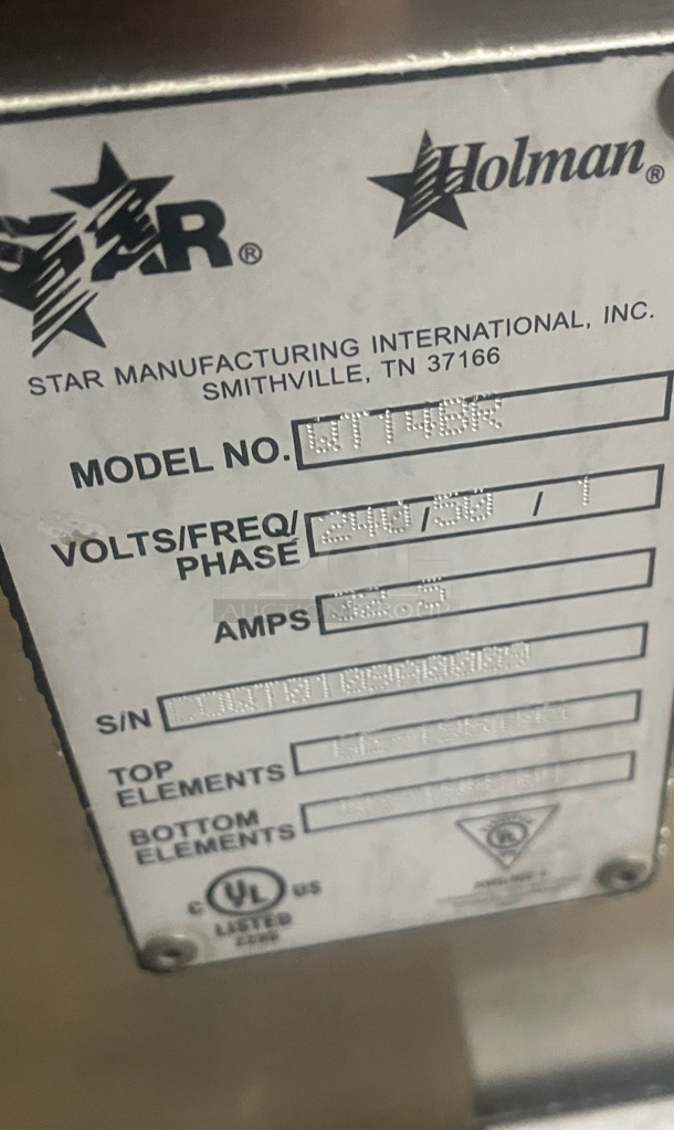 Star Holman Conveyour Oven  - Image 6 of 6