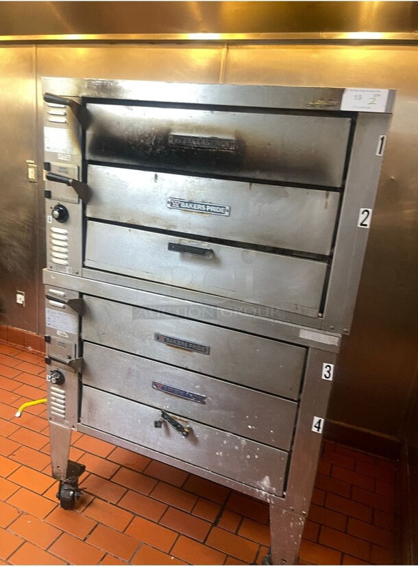 Bakers Pride GP-62 Pizza Oven - Double Deck,  Commercial Natural Gas NSF Tested and Working! - Image 2 of 8