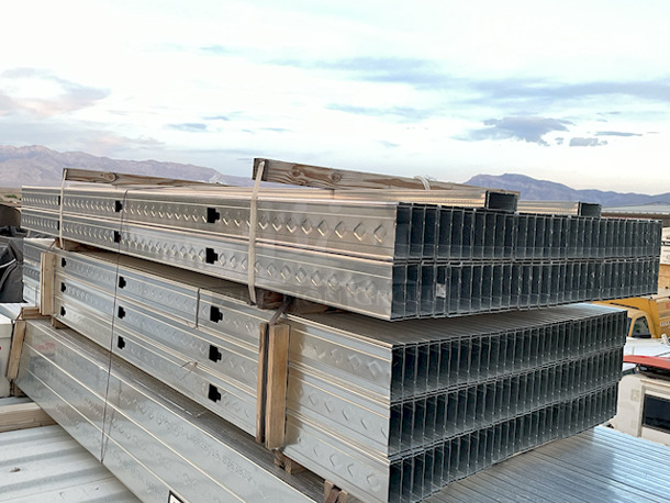 ClarkDietrich ProSTUD 25 3-5/8 in. x 8 ft. Galvanized Steel DRYWALL STUD 25-Gauge EQ, G40, 50KSI. Model: 362PDS125-15. 124x Your Bid - Image 1 of 10