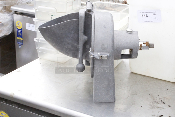 Hobart Pelican Style Shredder Attachment For Hobart 60quart. Includes Grater.  - Image 2 of 4