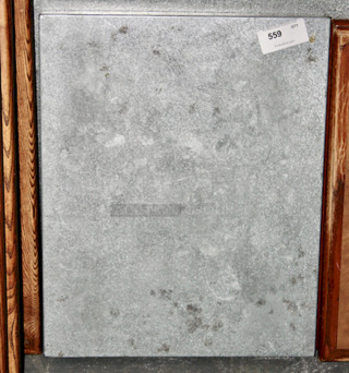 INDSUSTRIAL! Metal Sheathed Square Wood Tabletop, Perfect Outdoor Seating.  
24x30
