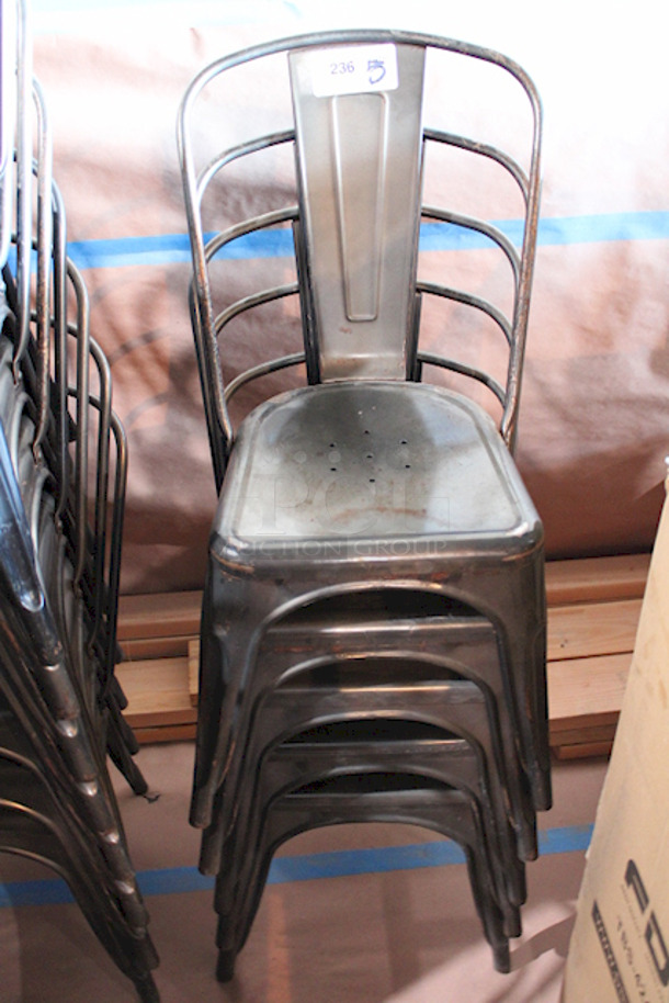 FDW Restaurant Dining Chairs, Indoor/Outdoor, Metal, 18 Inch Seat Height. 4x Your Bid - Image 6 of 6