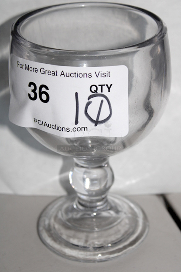 LIKE NEW! Schooner Glasses, Perfect For: Seafood Cocktail, Beer, Margaritas, Michelada, Fish Bowl, Variable Use Glass, Very Thick Glass. 10x Your Bid