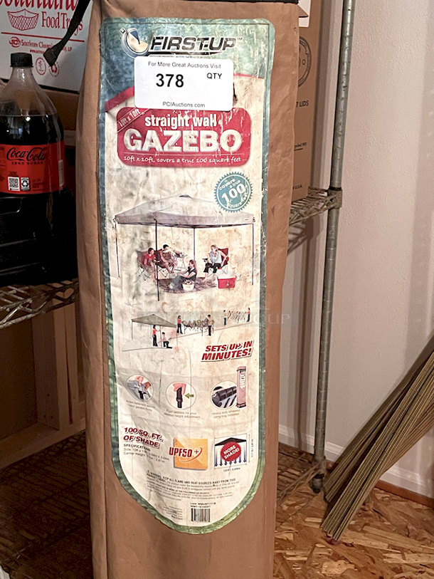 NICE! First Up 10ft x 10ft Straight Wall Gazebo.  - Image 2 of 3