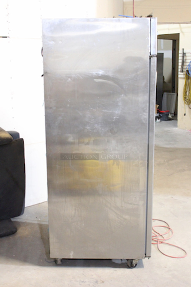 AWESOME! Hoshizaki CR1B-FS Refrigerator, Single Section Upright, Full Stainless Door. 
Per Casino Regulation, Freon Was Removed 
27-1/2x34x80 - Image 2 of 7