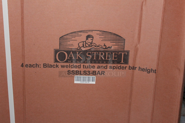 NEW/NEVER USED! Oak Street SSBLS3-BAR 3”  Bar Height, Black,  Welded Tube and Spider.
3"x39"

5x Your Bid - Image 4 of 4