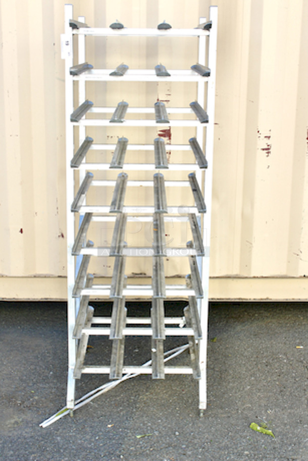 Full Size Stationary Aluminum Can Rack for #10 and #5 Cans 25x35-1/2x72 - Image 1 of 3