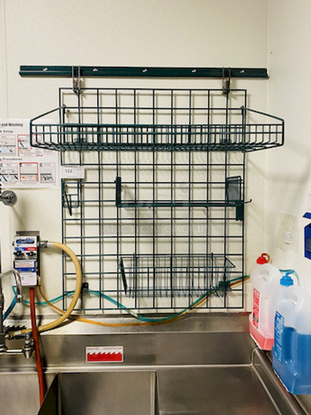 AMAZING!! Metro Rack Wall Shelf with Various Storage Options/Configurations. 

30-1/2x40x19-3/4 - Image 1 of 2