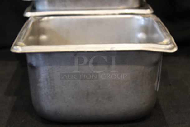 Stainless Steel 1/6 Pans, 4” Deep
6-1/4x6-3/4x4
5x Your Bid
 - Image 4 of 4