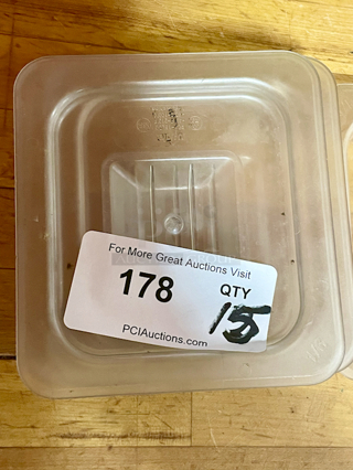 Food Pan Lids: Metal, Plastic, Solid & Slotted. 1/6 Pan & 1/9 Pan Sizes. 15x Your Bid