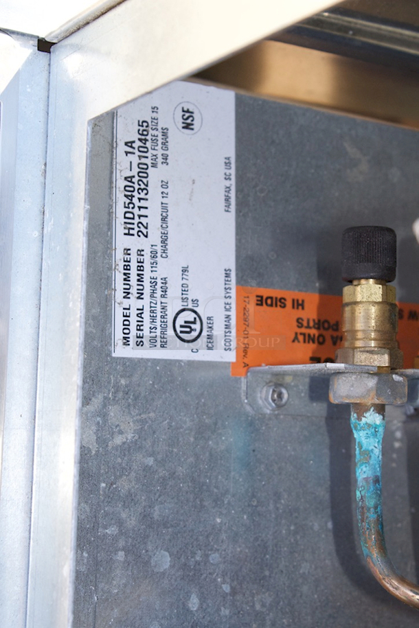 BRAND NEW SCRATCH & DENT! Scotsman HID540A-1 Meridian Countertop Air Cooled Ice Machine and Water Dispenser - 40 lb. Bin Storage - Image 8 of 10