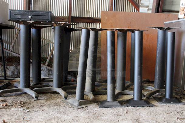NICE! 13 Metal Table Stands. 13x your Bid - Image 4 of 6