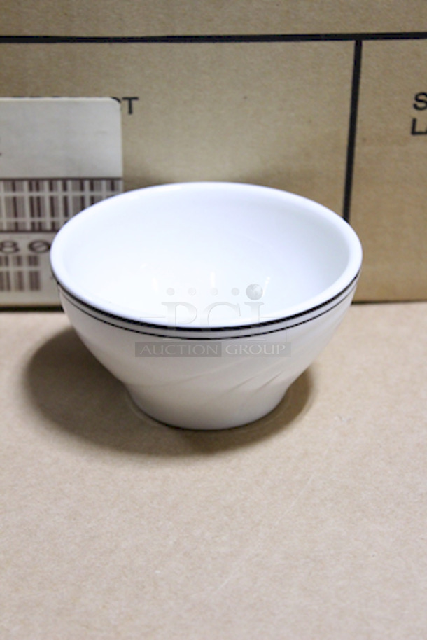 NEW! Syracuse China 9003680 Cascade 7 oz. Bouillon, Ebony Swirl, 3-1/4" 114x Your Bid. - Image 3 of 4