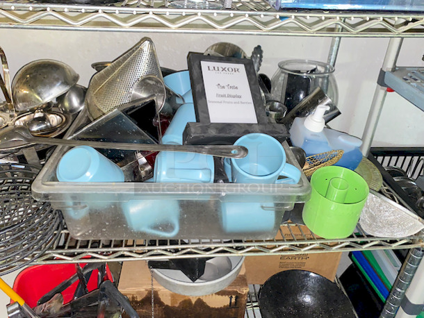 NICE MIX OF EVERYTHING! Cutting Boards, Dinnerware, Smallware and More!! Rack Not Included.  - Image 7 of 9