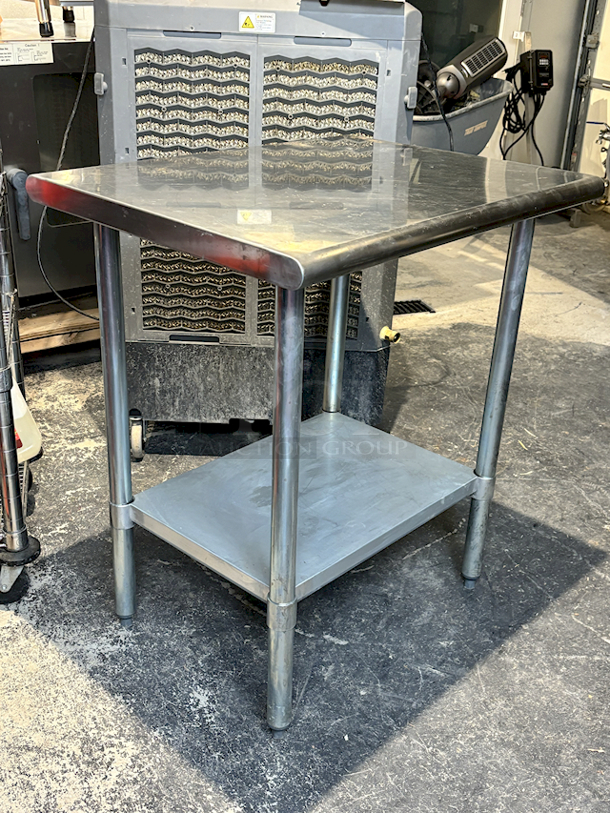 LIKE NEW! Heavy Duty 30"x24" Stainless Steel Work Table With Galvanized Under-Shelf - Image 5 of 7